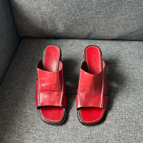 Cole Haan high heel leather sandals 7.5 - Picture 3 of 6